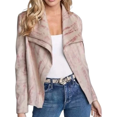 Chaqueta de Moto VENUS Mármol Imitación Gamuza S Rosa Malva Foto 1 de 4