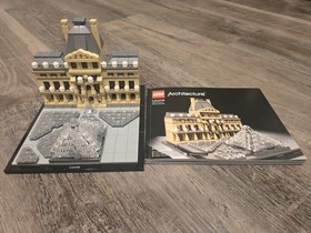 LEGO Architecture Louvre 21024 Landmark Series Complete Set w/ Manual