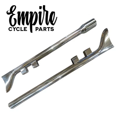 Harley Bagger Touring Fishtails 33" – Chrome Finish 2017-Present - Image 1 of 2