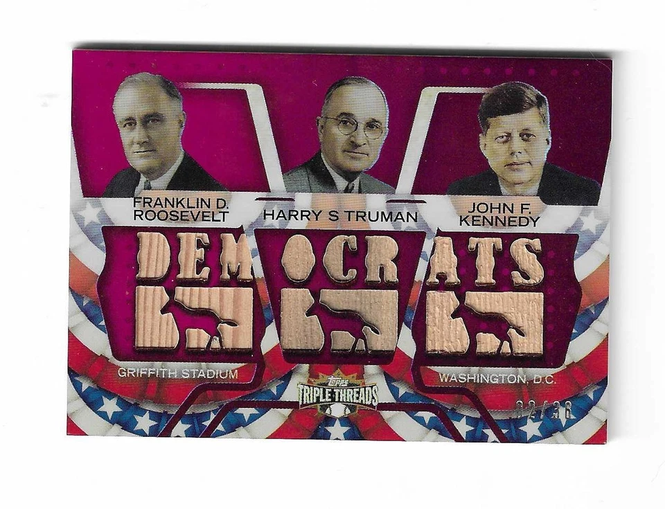 2009 Triple Threads Presidents Democrats Relic Roosevelt, Kennedy, Truman - 2/36 - Image 1 of 1