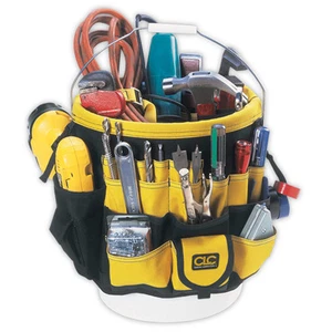 CLC Custom LeatherCraft 4122 - 5 Gallon Bucket Organizer 61 Pocket Tool Holder - Picture 1 of 3