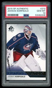 2015/16 UD SP Authentic Future Watch /999 Joonas Korpisalo #213 PSA 10 Gem Mt! - Picture 1 of 2