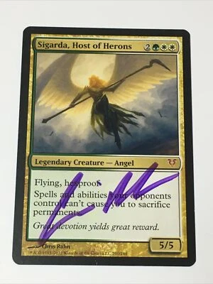 1x Sigarda, Host of Herons (Signed)(LP) - Avacyn Restored - MTG - Image 1 of 4