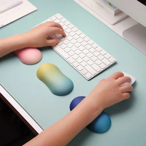Desktop Mouse Wrist Rest Pad Silicone Mice Keyboard Hand Soft Cushion For Laptop - Photo 1/19