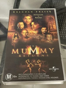 THE MUMMY Returns 2001 VHS Movie - Brendan Fraser & Rachel Weisz (Box EX-Rental) - Picture 1 of 2