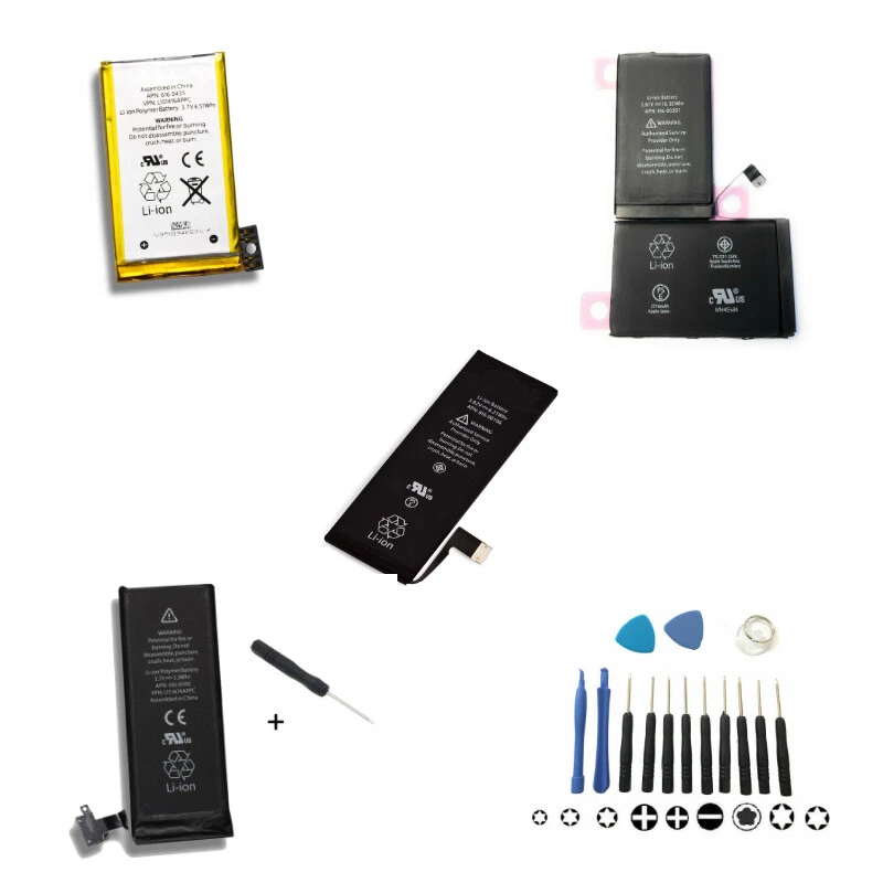 M&M SMARTEK® Akku für iPhone 3G 3GS 4G 4S 5S 5C 6 6S 7 SE 8 X 11 XR XS 11 Pro BATTERIE Accu