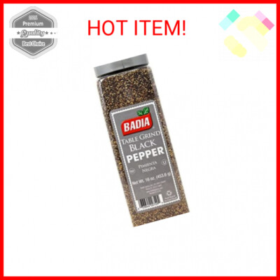 Badia Black Pepper Table Grind, 16 Ounce