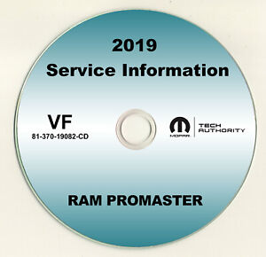 2019 Dodge Ram Promaster Van Service Manual CD Cargo Extended 1500 2500 3500 OEM