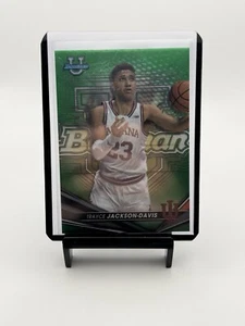 TRAYCE JACKSON-DAVIS 2023 Bowman's U #99 Green REFRACTOR /99 Indiana Hoosiers - Picture 1 of 2