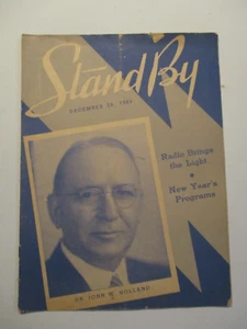 STAND BY WEEKLY MAGAZINE DECEMBER 1935 DR JOHN W HOLLAND WLS CHICAGO RADIO - Picture 1 of 2