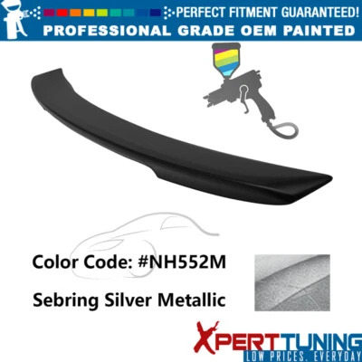 Fits 06-07 Honda Accord OE Style Rear Trunk Spoiler ABS Sebring Silver Metallic Foto 1 de 3