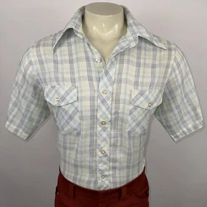 Vtg 60s 70s McGregor Shirt Mens MCM Hipster Disco Dazed & Confused USA Large - Picture 1 of 14