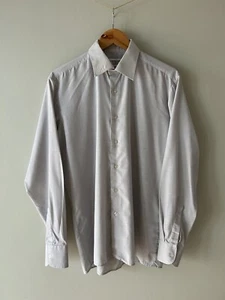 A. Brown & Sons Formal Shirt 16" Collar Grey Made in England Cotton Office (35) - Picture 1 of 10