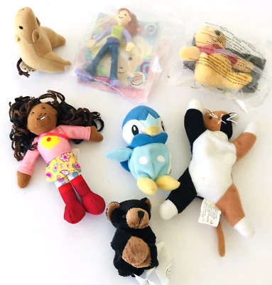 Mixed Lot 8 Plush Mini Toys Groovy Girls Dolls Ganz Bear Winnie the Pooh & More - Image 1 of 4