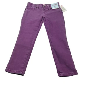 Cat And Jack Girl's Size 4 Jeggings Stretch Purple New With Tags - Picture 1 of 18