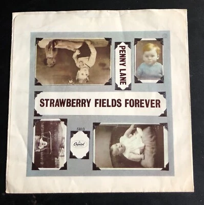 (West Coast Sleeve) BEATLES ~ PENNY LANE/ STRAWBERRY FIELDS - Capitol 5810 ~ VG - Image 1 of 4