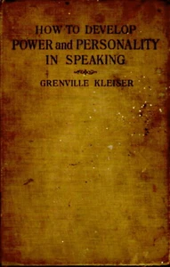 How to Develop Power & Personality in Speaking 1908 1st - Picture 1 of 1