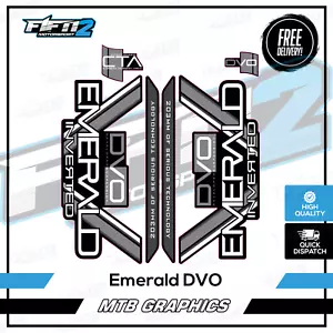 Emerald DVO Boost schwarz grau Ersatz Gabel Aufkleber Set Grafik - Bild 1 von 1