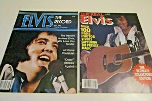 Lotto 2 riviste Elvis Presley anni 80 The Real Elvis, Elvis The Record - Foto 1 di 4