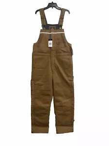 Walls Mens Brown Frost DWR Insulated Work Bib Overalls Size MR - Picture 1 of 7