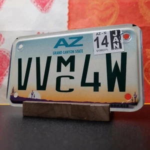 2014 Arizona Motorcycle License Plate – Desert Graphic Flat – VVMC4W - Picture 1 of 2