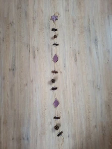 Girlande Dekoration Weihnachten braun lila - Bild 1 von 2