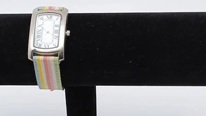 Reloj mujer correa a rayas de diferentes colores - Imagen 1 de 4