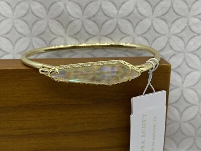 Brazalete Target Kendra Scott Alice Abulón Iridiscente Tono Dorado M/L Foto 1 de 4