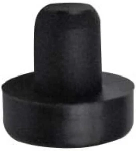 1/2" Nylon Stem Bumper Floor Protector, Protect Your Outdoor Furniture Black - Picture 1 of 7