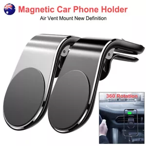 Universal Car Phone Holder Clip Air Vent 360° Magnetic Bracket Mobile Phone GPS - Picture 1 of 12