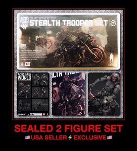 "JUEGO DE FIGURAS DE ACCIÓN EXCLSV* Acid Rain 1/18 3,75"" STEALTH TROOPER MOTO gi joe" - Imagen 1 de 12