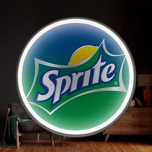 Letrero LED de neón de silicona Sprite de 12" barra decoración de pared club con encendido/apagado C3 - Imagen 1 de 6