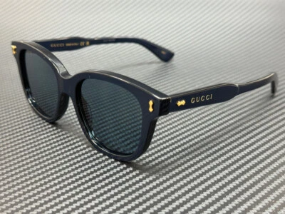 GUCCI GG1264S 002 Blue Men's Medium 52 mm Sunglasses - Image 1 of 4