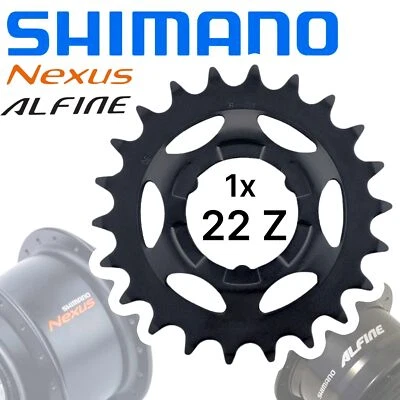 Shimano Nexus / Alfine Getriebenaben Usura Ricambio Pignone Nero 22 Denti - Immagine 1 di 3