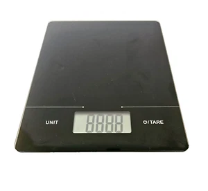 Báscula de cocina digital táctil de vidrio negro para alimentos dieta ¡el control de peso funciona! - Imagen 1 de 4