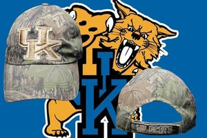 Kentucky Wildcats Cap Hat Green Camo All Over Adult Hunt UK - Picture 1 of 8