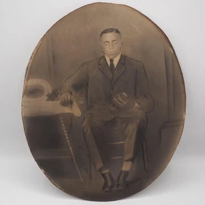 Kohlezeichnung oval geschwungen vom Afroamerikaner 1928 - Bild 1 von 6