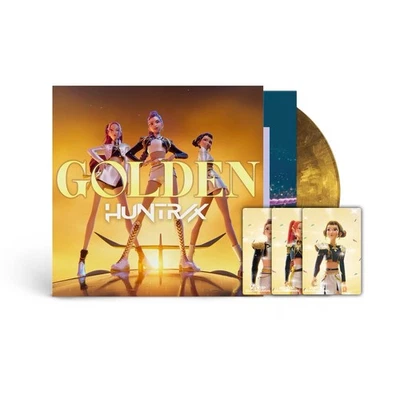 KPop Demon Hunters Golden 7" Vinyl Single + Sticker Sheet + 1/3 Photo Card NEW - Image 1 of 2