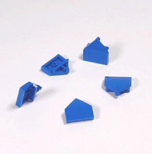 NEW Loose Lego Slope Curved 2x2x2/3 w/ Point 5pcs Blue Part 66956 FAST SHIPPING - Picture 1 of 2