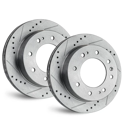 For Dodge Ram 2500 2003-2008 - Front Drilled and Slotted Rotors Foto 1 de 4