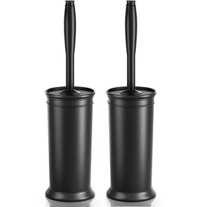 Toilet Brush and Holder 2 Pack, Toilet Bowl Brush with Extra Long Handle, Toilet - Picture 1 of 7