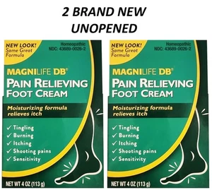 MagniLife DB SCHMERZLINDERNDE FUSSCREME (4 Unzen) - MENGE 2 BRANDNEU UNGEÖFFNET - Bild 1 von 1