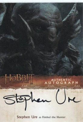 The Hobbit The Desolation of Smaug Autograph Auto SU Stephen Ure as Fimbul - Image 1 of 3
