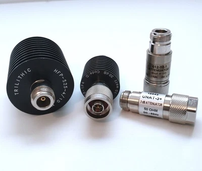 Set of RF Fixed Attenuator DC-4,6 GHz, N-Type Male/Female Conn - Image 1 of 3