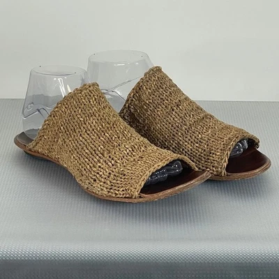 Cydwoq Asia Vintage Handmade Slide Sandalen Camel Gr. 38 US 8 - Bild 1 von 4