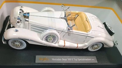 1936 Mercedes Benz 500 K Type Roadster 1/18 Diecast Maisto - Image 1 of 4