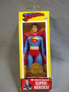 *scatola danneggiata MEGO SUPERMAN 50° ANNIVERSARIO retrò 8" personaggio - Foto 1 di 7