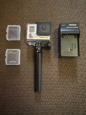 GoPro HERO 3 Action Camera CHDHX-301 with ALCDB-301 LCD Touch Screen Display - Image 1 of 4