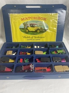 Matchbox Models Of Yesteryear Display Case And 16 Vehicles *Please Read Descript - Picture 1 of 24