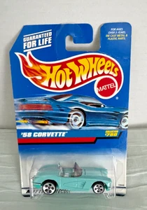 1997 Hot Wheels Collector #780 '58 CORVETTE Aqua türkis blau 1958 Chevy Vette - Bild 1 von 2